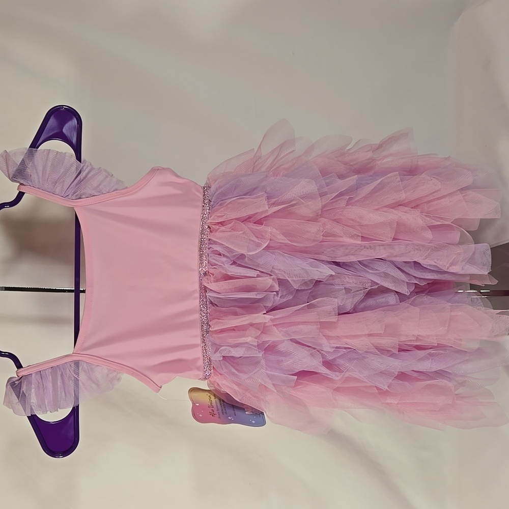 5T Afro Unicorn Princess Dress With Unicorn Print - Picture 5 of 8